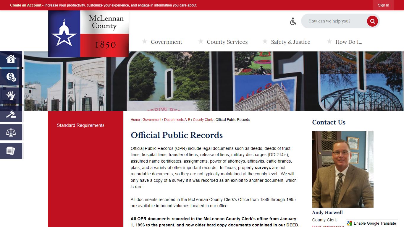 Official Public Records | McLennan County, TX