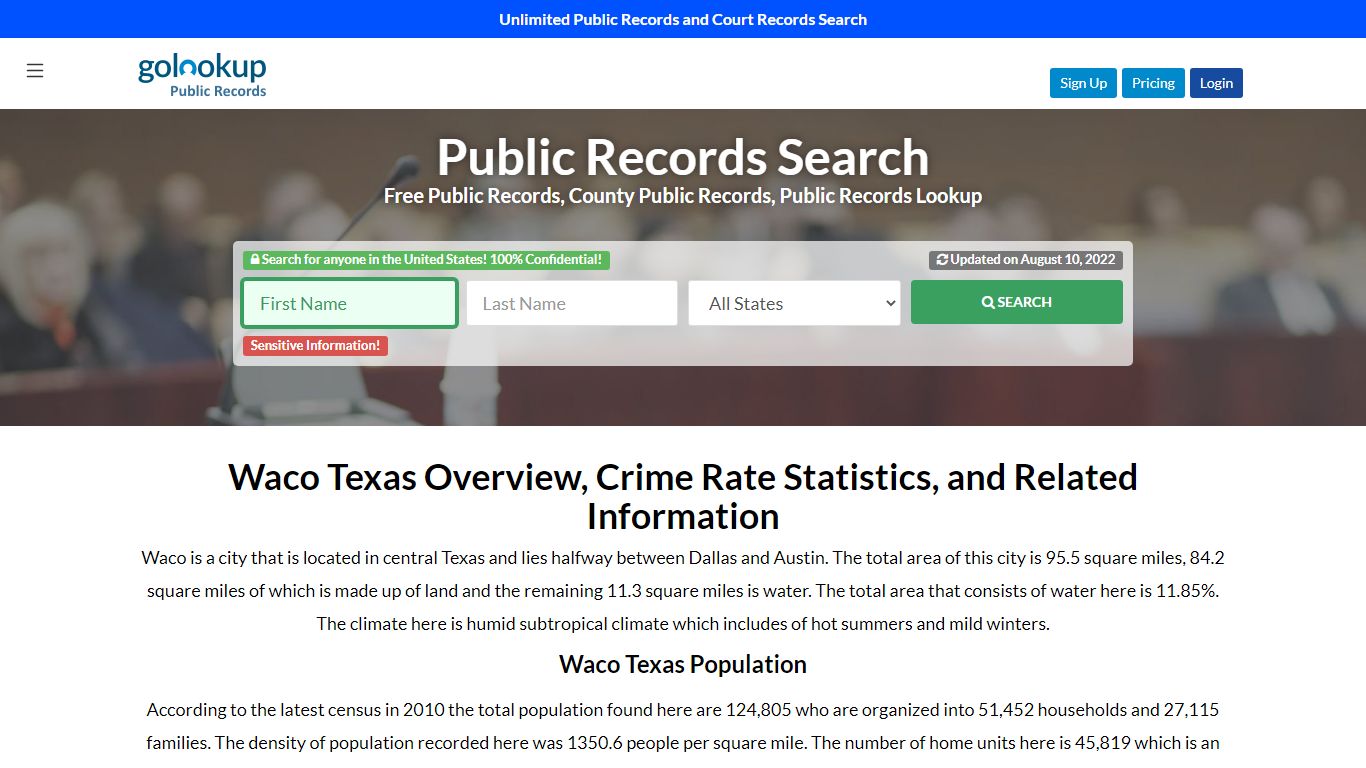 Waco Public Records, Waco Court Records
